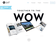 Tablet Screenshot of pafdesign.be